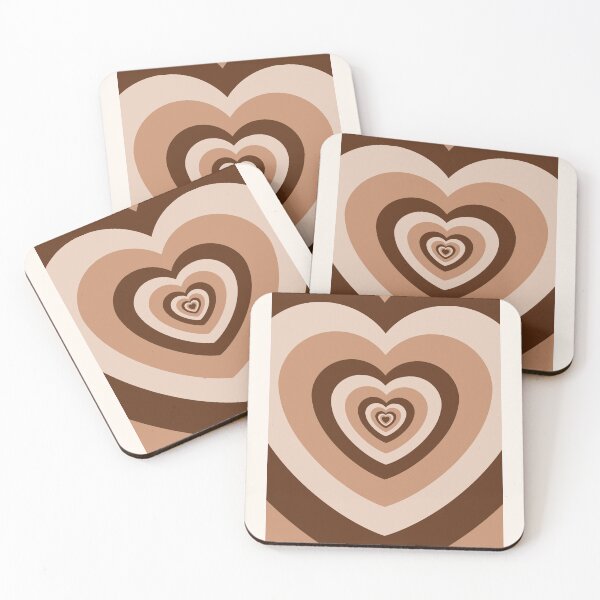 Item preview, Trendy Brown And Beige Hearts designed and sold by DesignStory.