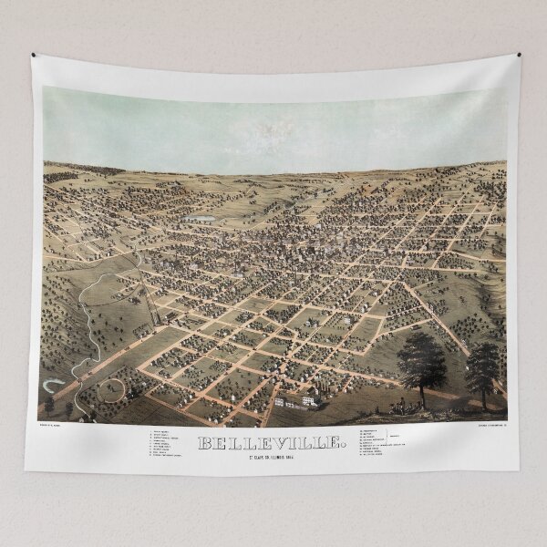 Item preview, Belleville - Illinois - 1867 designed and sold by paulrommer.