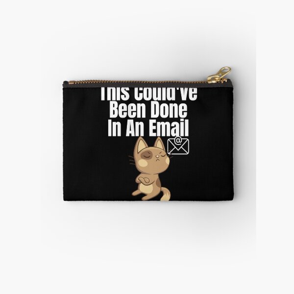 Item preview, This Couldve Been Done In An Email (White Lettering) Cat designed and sold by Wheeler-Styl3.