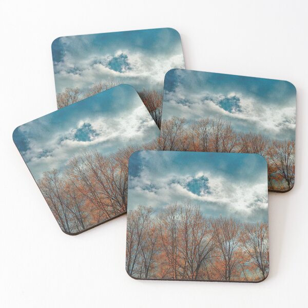 Item preview, Beautiful golden trees against a blue sky designed and sold by PandLcreations.