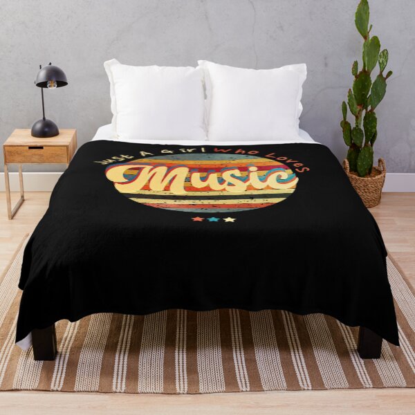 Item preview, Just A Girl Who Loves Music Retro Sunset  designed and sold by alyedel.