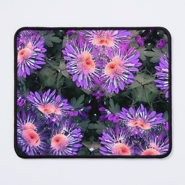 Item preview, flower kaleidoscope (090) - purple chrysanthemums designed and sold by expl-rations.