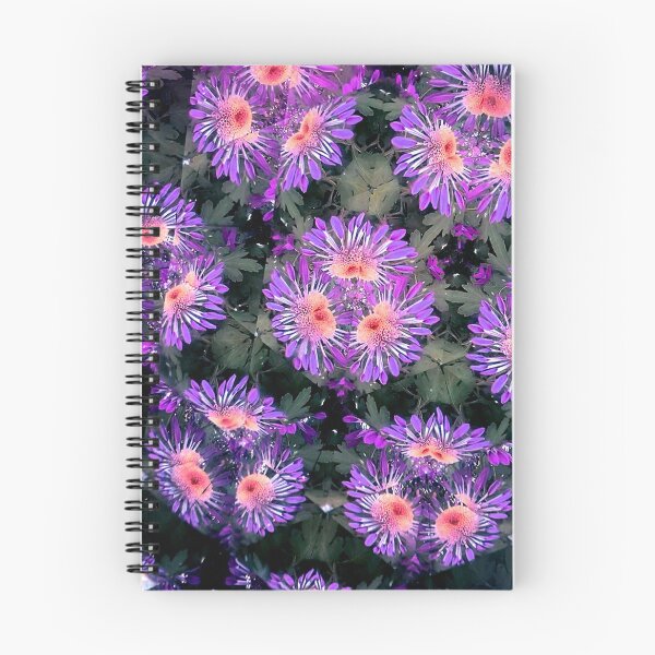 Item preview, flower kaleidoscope (090) - purple chrysanthemums designed and sold by expl-rations.