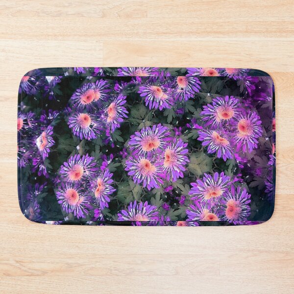 Item preview, flower kaleidoscope (090) - purple chrysanthemums designed and sold by expl-rations.