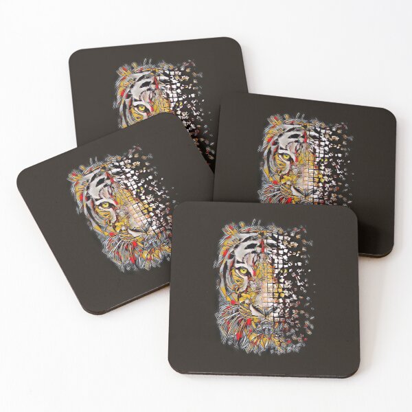 Item preview, Tiger Yellow Eyes Abstract Design designed and sold by Heathermarie321.