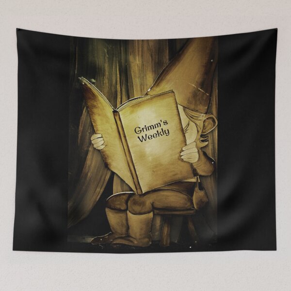 Item preview, Cute gnome reading designed and sold by RPGHaven.