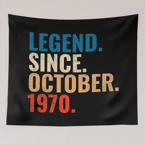 Item preview, Legend Since October 1970 Retro Vintage designed and sold by Teelogic.