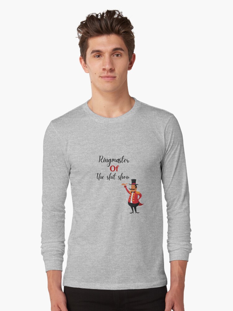 Imagen 1 de 5, Camiseta de manga larga con la obra Maestro de ceremonias del espectáculo de mierda, diseñada y vendida por Seoul26.
