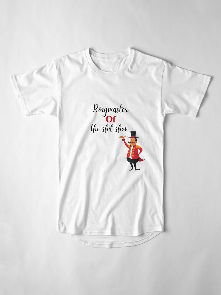 Imagen 4 de 5, Camiseta larga con la obra Maestro de ceremonias del espectáculo de mierda, diseñada y vendida por Seoul26.
