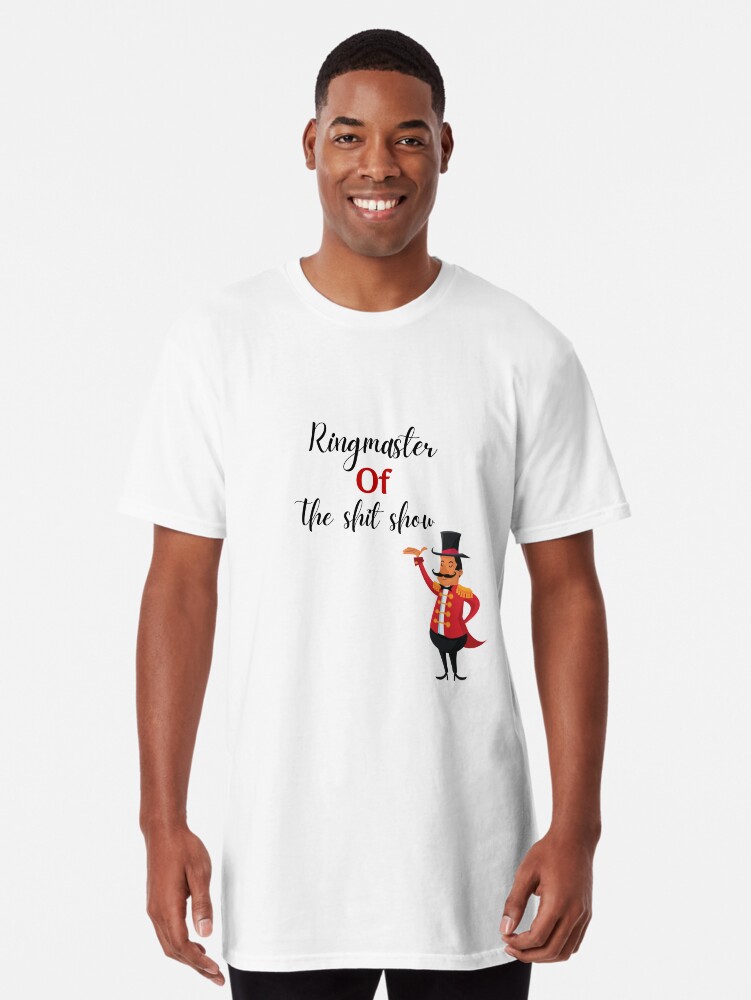 Imagen 1 de 5, Camiseta larga con la obra Maestro de ceremonias del espectáculo de mierda, diseñada y vendida por Seoul26.