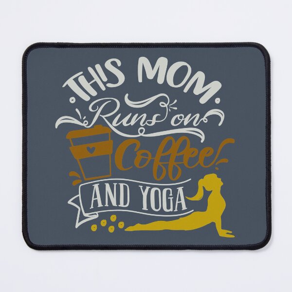 Item preview, This Mom Runs On Coffee And Yoga designed and sold by FOX1999-Design.