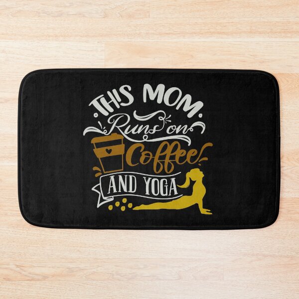 Item preview, This Mom Runs On Coffee And Yoga designed and sold by FOX1999-Design.