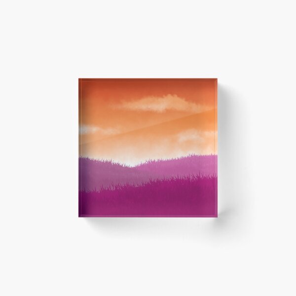 Item preview, Lesbian Pride Landscape - Subtle Pride Flag designed and sold by AriMakesArtShop.