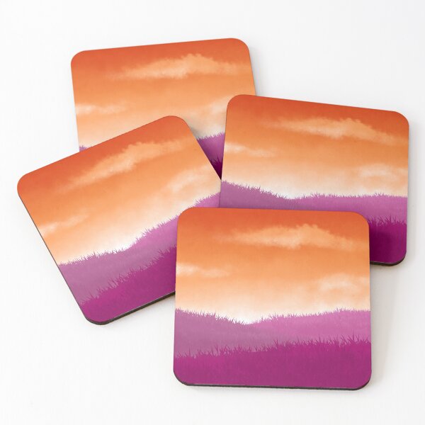 Item preview, Lesbian Pride Landscape - Subtle Pride Flag designed and sold by AriMakesArtShop.
