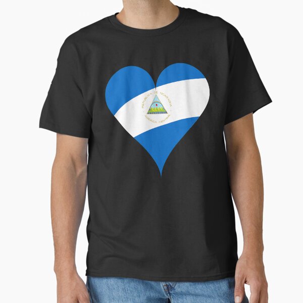 Item preview, Nicaragua Flag Heart designed and sold by limitlezz.