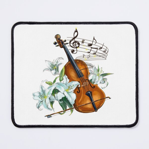 Item preview, Floral Violin-Cello for white designed and sold by Kim Leex.