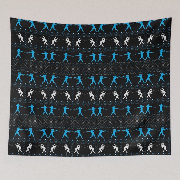 Item preview, Rapier Ugly Sweater (blue) designed and sold by DoodleThrift.