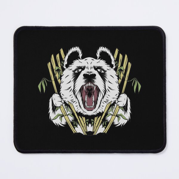 Item preview, angry panda with japanese style bamboo illustration designed and sold by TOKO ORENN.