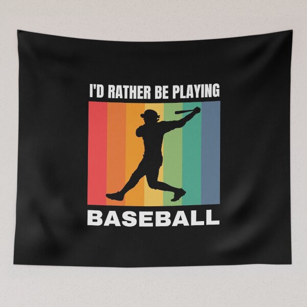 Item preview, I'd Rather Be Playing Baseball designed and sold by Crafty-Mornings.