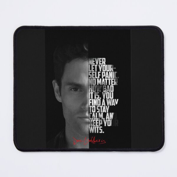 Item preview, Black and white Joe Goldberg  You Tv Show Quote.           designed and sold by britscomfycrea.