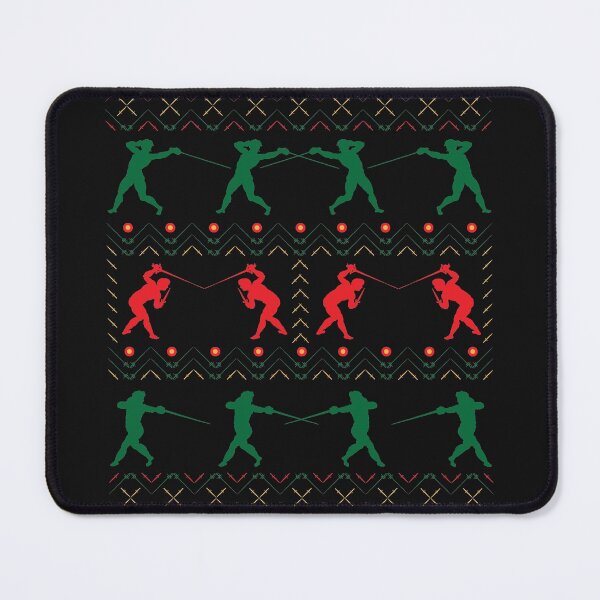 Item preview, Rapier Ugly Sweater (red/green) designed and sold by DoodleThrift.