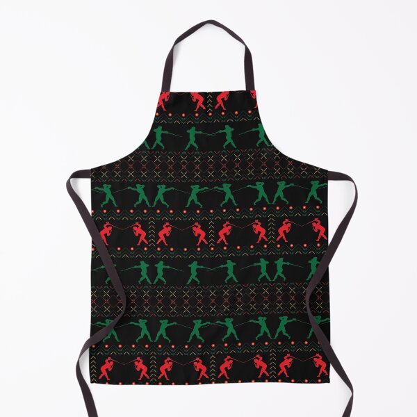 Item preview, Rapier Ugly Sweater (red/green) designed and sold by DoodleThrift.