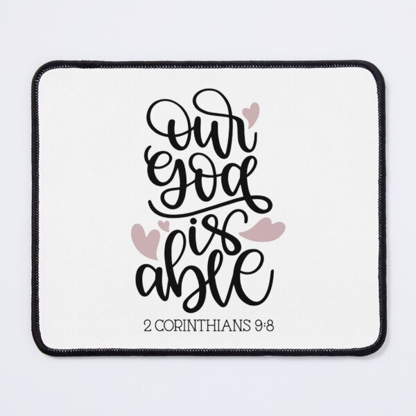 Item preview, Christian T-ShirtOur God Is Able, 2 Corinthians 9_8 designed and sold by SactKiera.