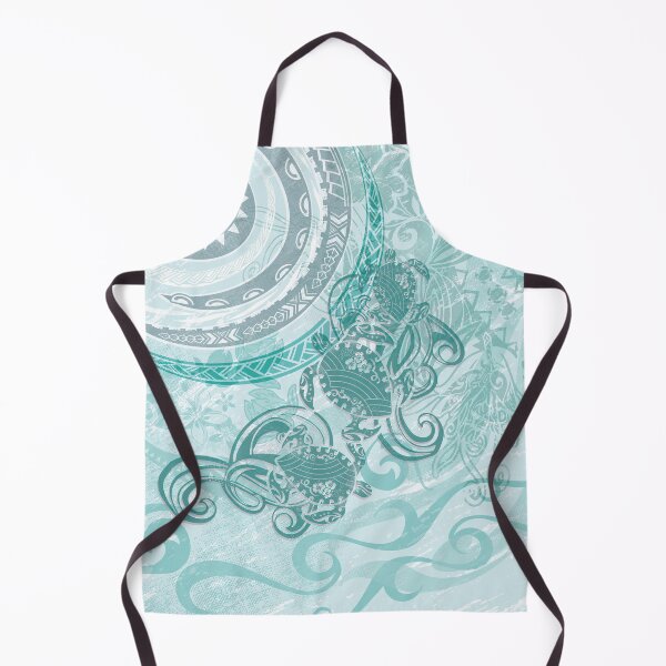 Item preview, Hawaiian Teal Tribal Honu designed and sold by sunnthreads.