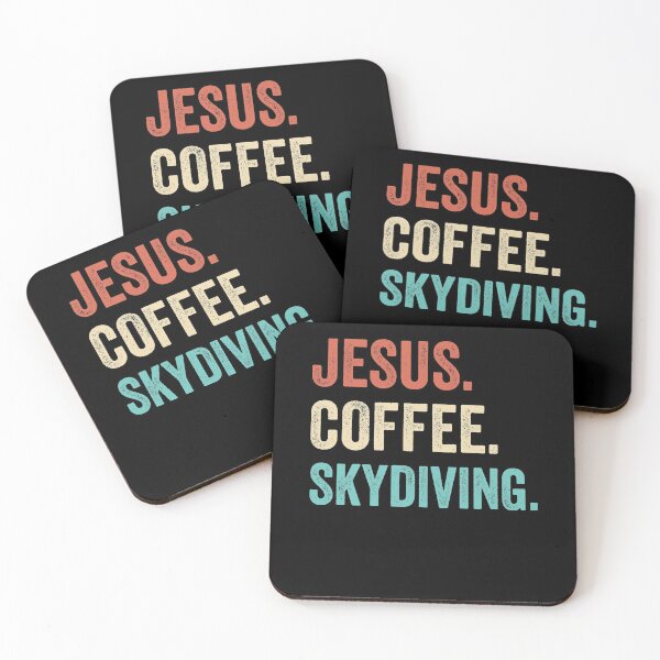 Item preview, Jesus Coffee Skydiving Distressed Style Skydiver Costume designed and sold by Mc-R.