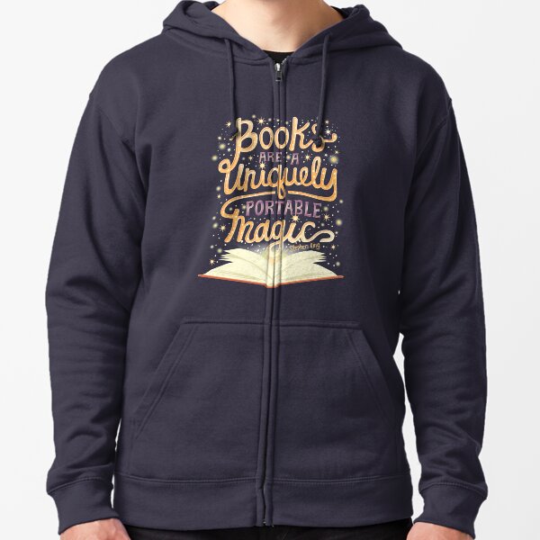 Books are magic Zipped Hoodie