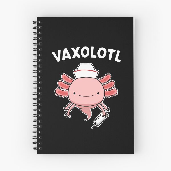 Item preview, VAXOLOTL Funny Axolotl Lover Vaccination Nurse Vax Pun designed and sold by Delightfully Cynical.