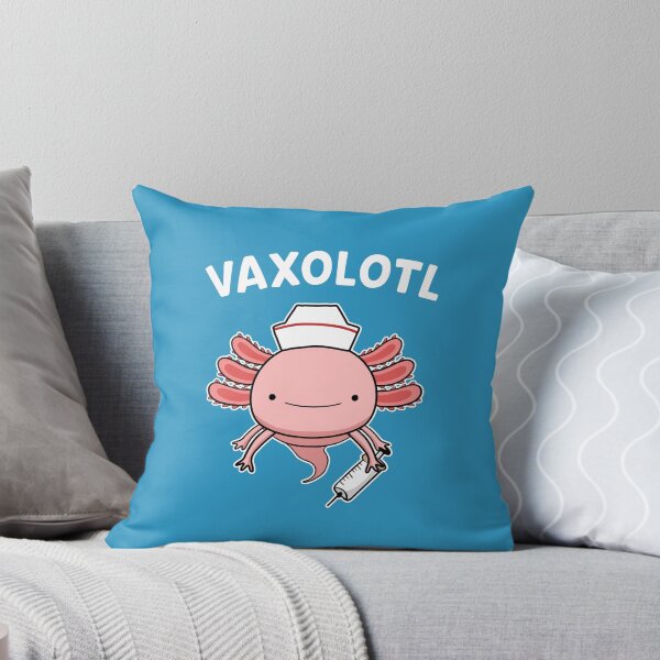 Item preview, VAXOLOTL Funny Axolotl Lover Vaccination Nurse Vax Pun designed and sold by Delightfully Cynical.