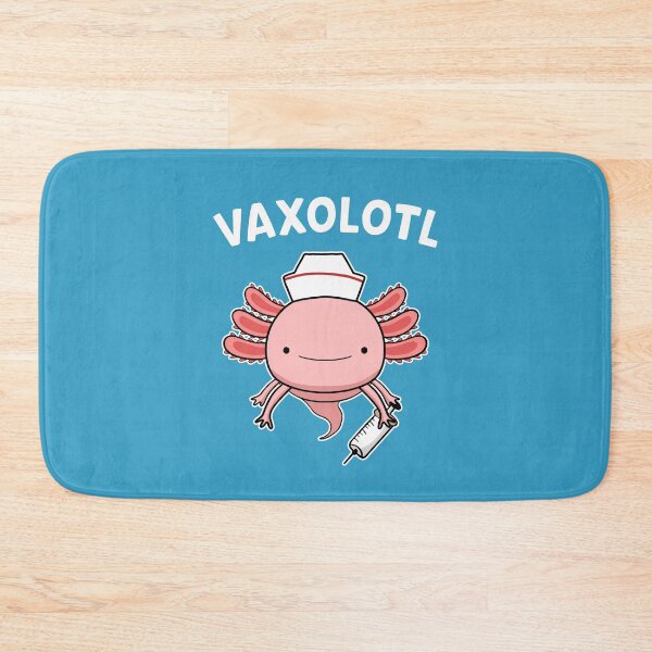 Item preview, VAXOLOTL Funny Axolotl Lover Vaccination Nurse Vax Pun designed and sold by Delightfully Cynical.