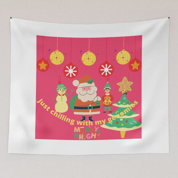 Item preview, Just chilling with my genomies Merry Bright designed and sold by Shrisanjana1920.