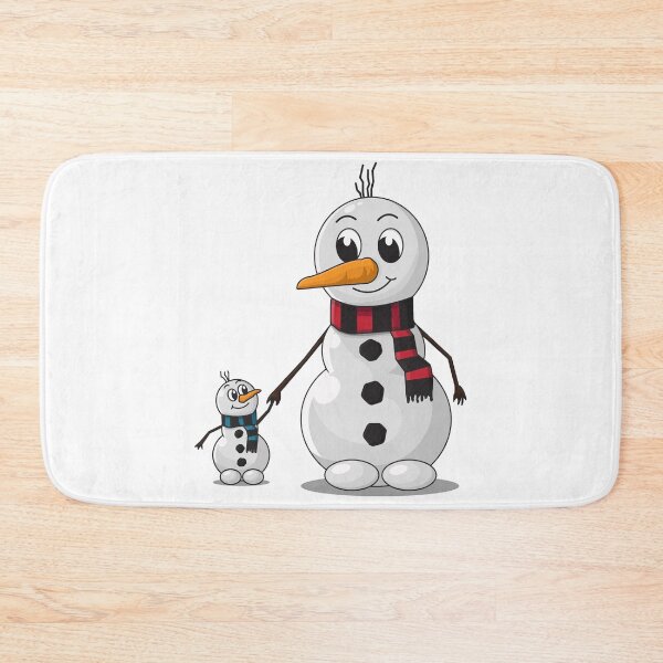 Item preview, Snowman Family Vector Graphic Art For Christmas designed and sold by Cre8iveSkill.