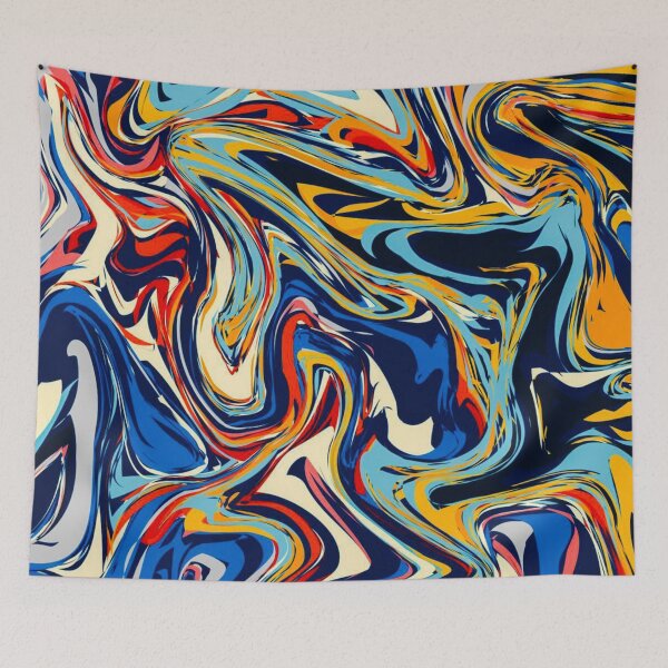 Item preview, psychedelic liquid paint designed and sold by TheSkullArmy.