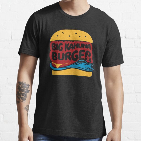 Big Kahuna Burger Mens Classic-Fit Long-Sleeve Crewneck Cotton Graphic Top Tee 