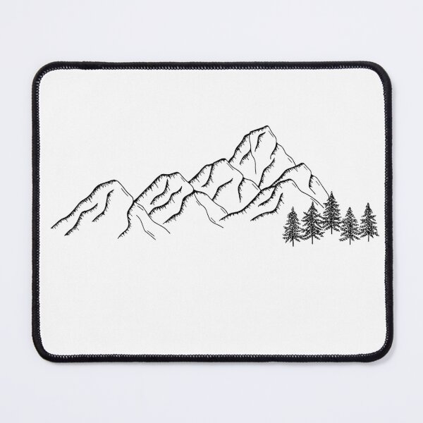 Item preview, Mountains and pine trees. designed and sold by earthlingsmerch.