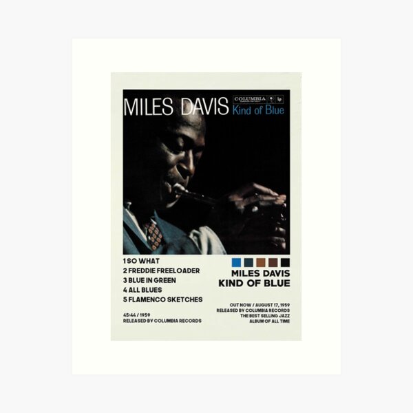 Item preview, Kinds Davis Blues Songs Poster designed and sold by aliszpole.