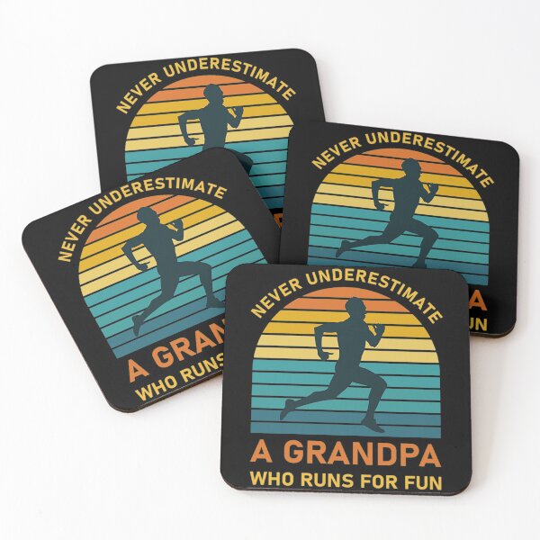 Item preview, Running Motivation T-ShirtNever Underestimate a Grandpa Who Runs For Fun - Old Man Marathon Runner, Running Gift designed and sold by SactKiera.