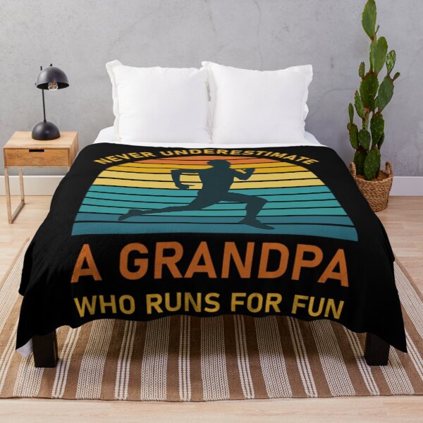 Item preview, Running Motivation T-ShirtNever Underestimate a Grandpa Who Runs For Fun - Old Man Marathon Runner, Running Gift designed and sold by SactKiera.