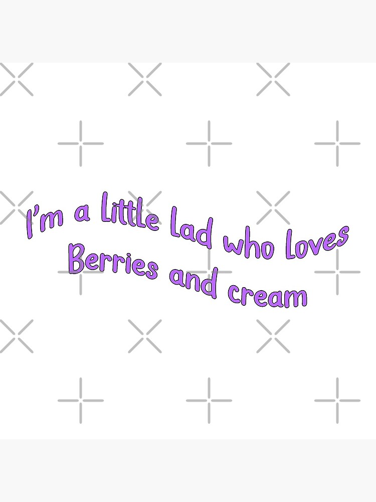 "Berries and Cream Meme" Poster for Sale by stickervault Redbubble