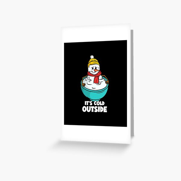 Melting Snowman Belated Holiday Greeting Card – Wyllo