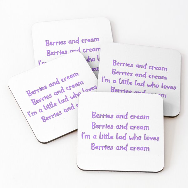 Item preview, Berries and Cream Meme designed and sold by sticker-vault.