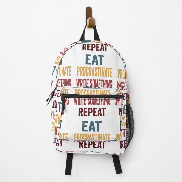 Item preview, Eat, Procrastinate, Write, Something Repeat. At Least Pretend you’re Writing designed and sold by TJHstudio.