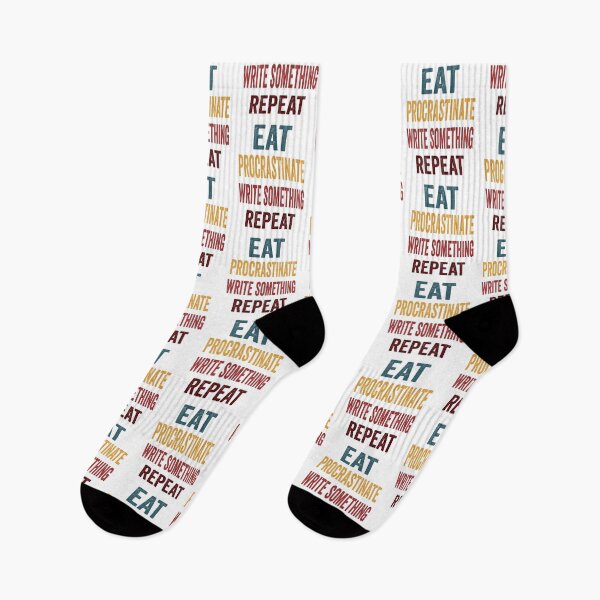 Item preview, Eat, Procrastinate, Write, Something Repeat. At Least Pretend you’re Writing designed and sold by TJHstudio.