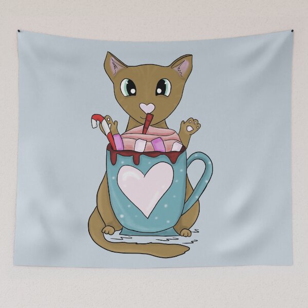 Item preview, Hot chocolate cat designed and sold by Antiope33.
