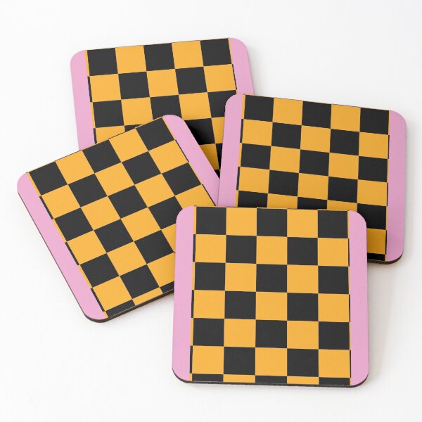 Item preview, Black and Gold Chequer Pattern Graphic  designed and sold by ClarkeHolly.