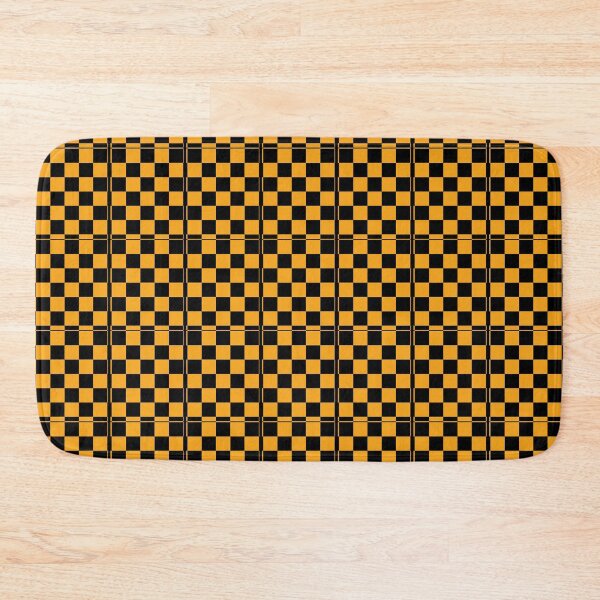 Item preview, Black and Gold Chequer Pattern Graphic  designed and sold by ClarkeHolly.