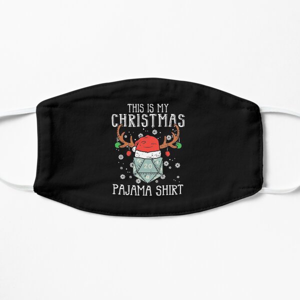 This Is My Christmas Pajama RPG Xmas PJs Boys Men Flat Mask